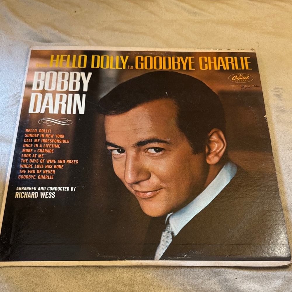 Bobby Darin Vinyl Record - Hello Dolly to Goodbye Charlie